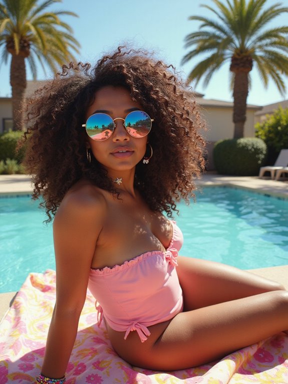 bold summer curls styling