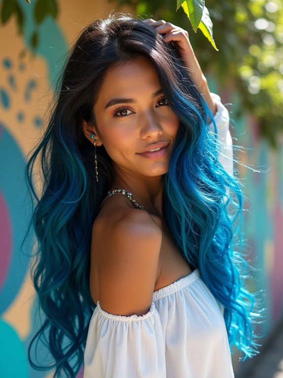 bold summer electric blue