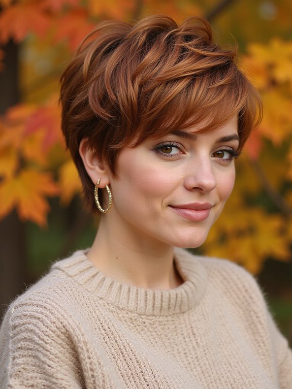 bold textured pixie cut