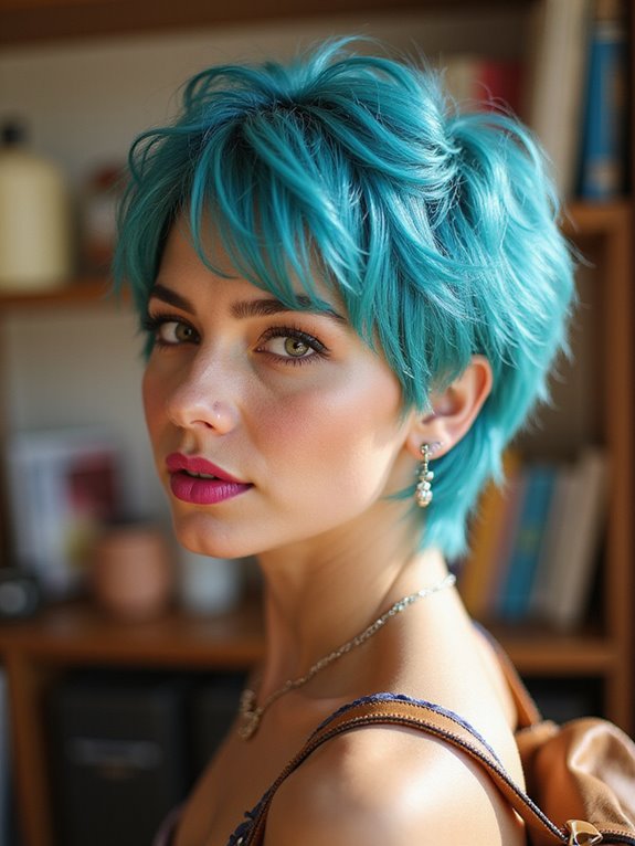 striking trendy pixie haircut