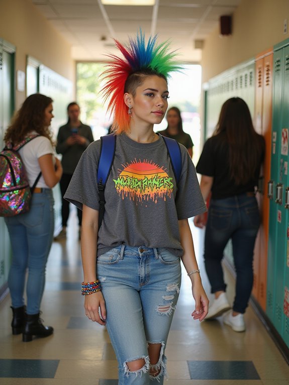 bold unique spiky hairstyle