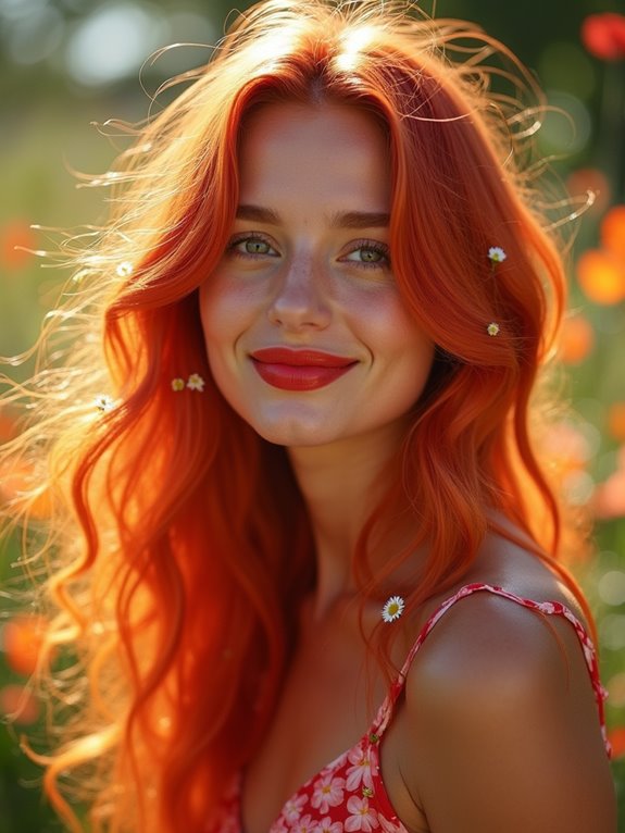 bold vibrant fiery reds