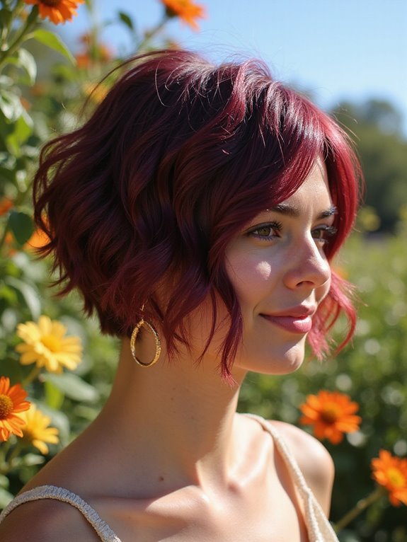 bold vibrant summer hairstyle