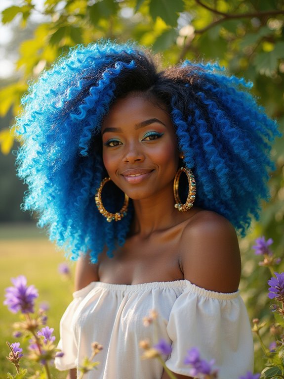 striking vibrant summer hairstyle
