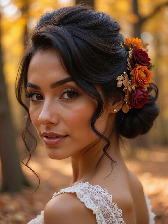 bold voluminous latina updo