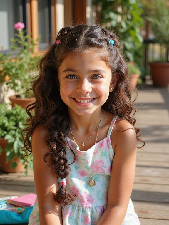 braid with curling ends