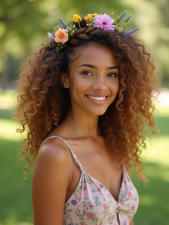 braided crown adds volume