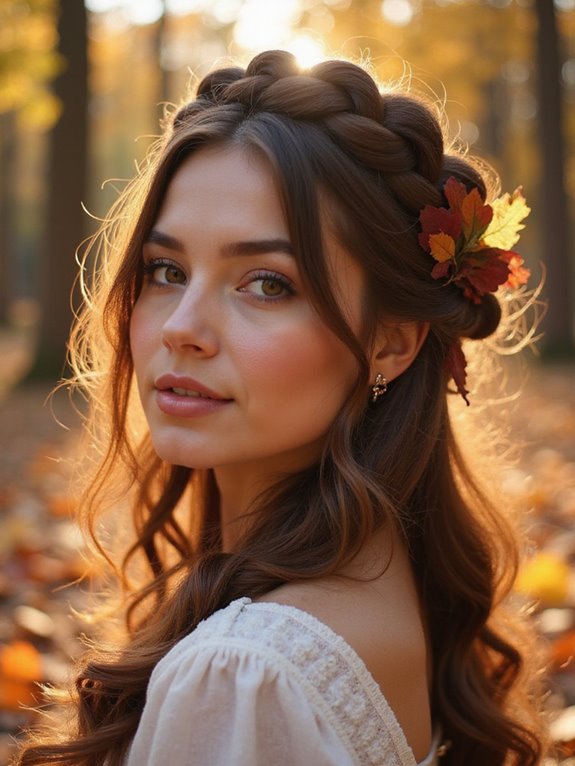 braided crown for autumn