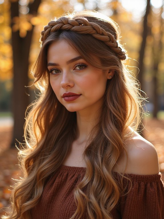 braided crown with waves