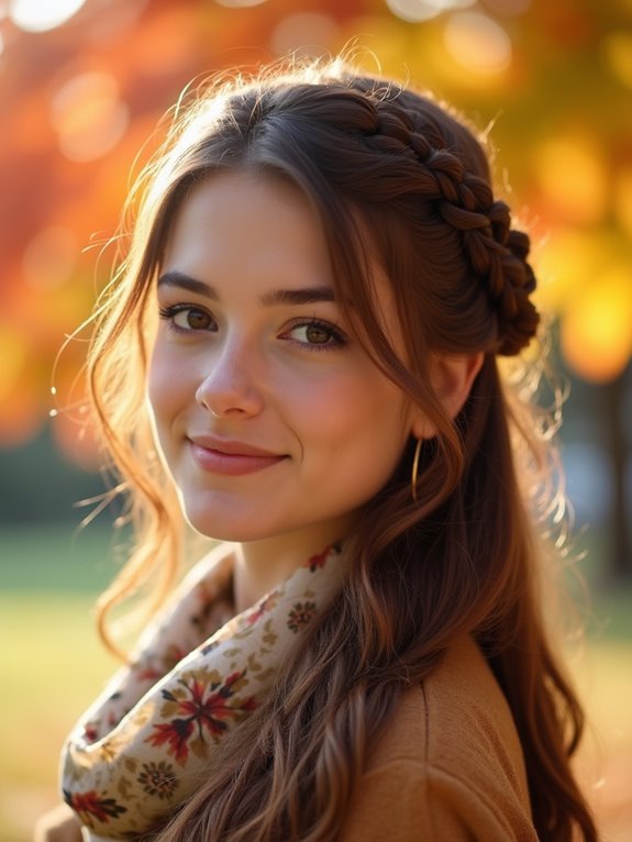 braided half up hairstyle tips