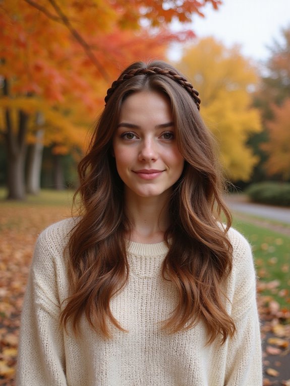 braided headband for autumn