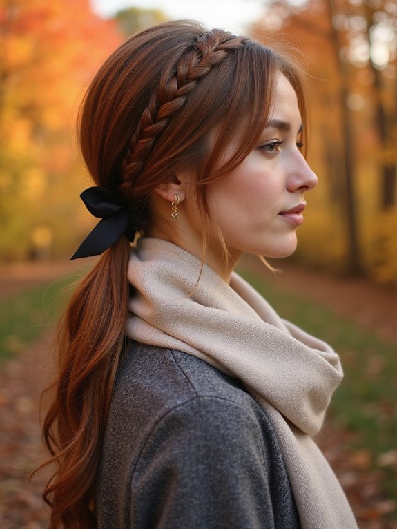 braided ponytail hairstyle tutorial