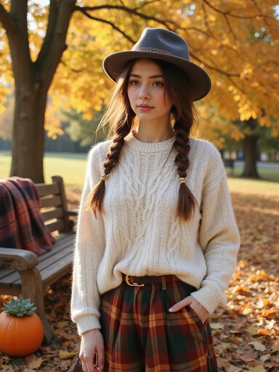 braids and cozy hats
