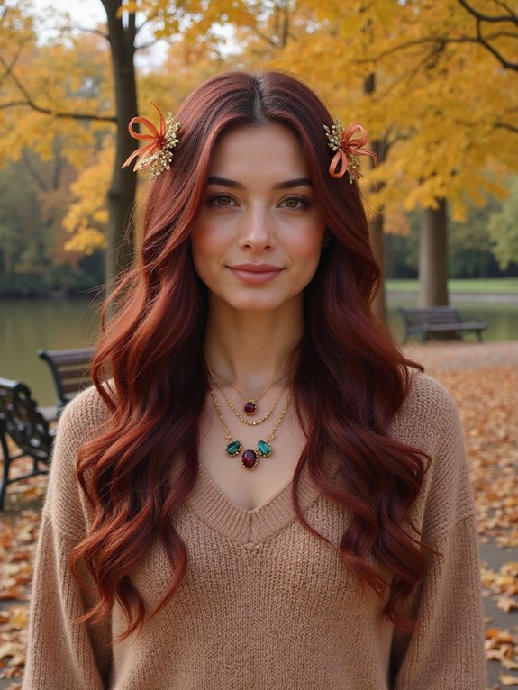 burgundy hair color highlights