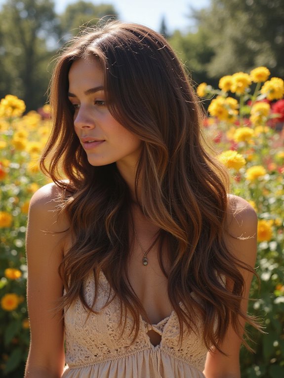 caramel highlights on chocolate