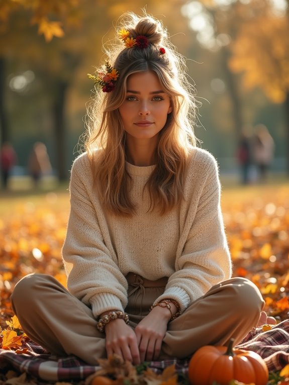 carefree chic messy hairstyle