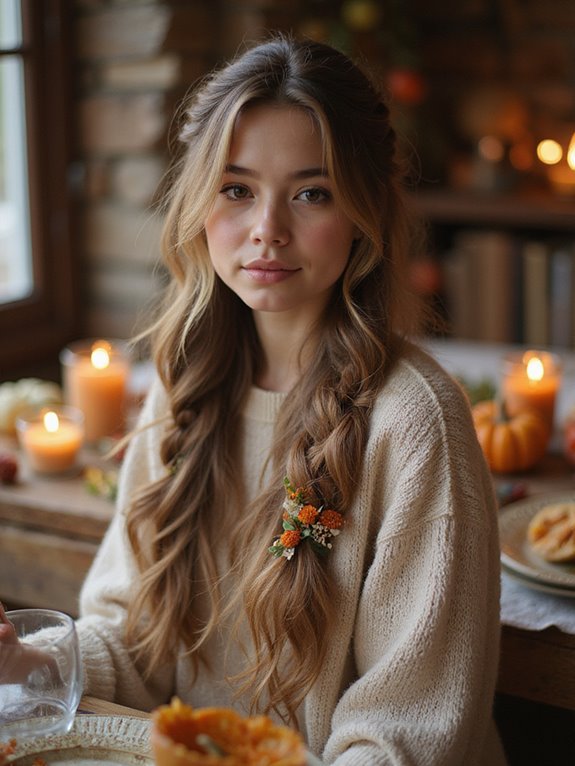 carefree festive hair style