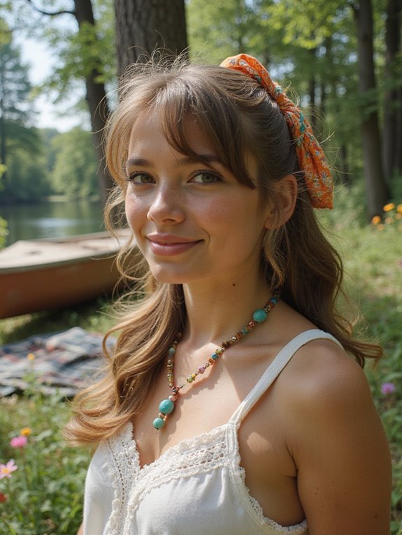 carefree summer ponytail style