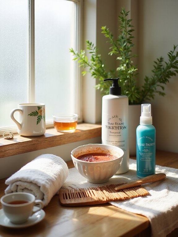 caring for colored hair