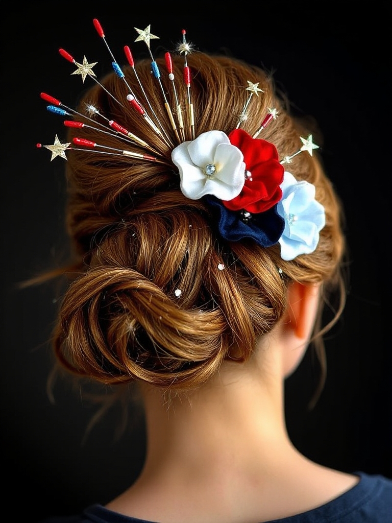 celebration messy bun elegance