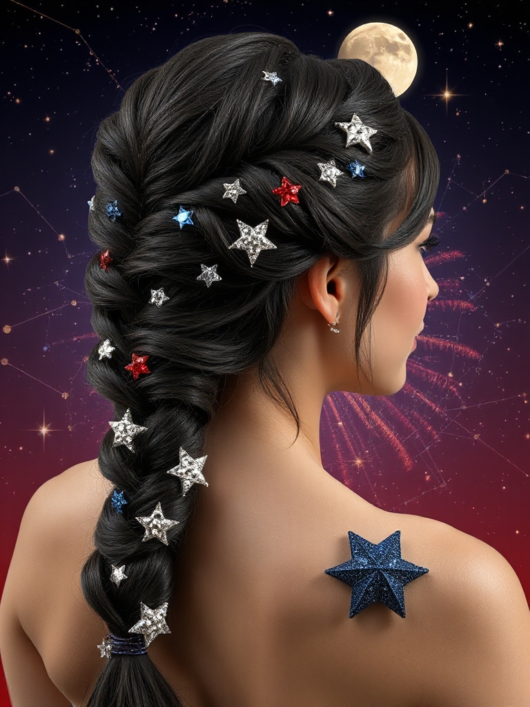 celestial star hair accessories