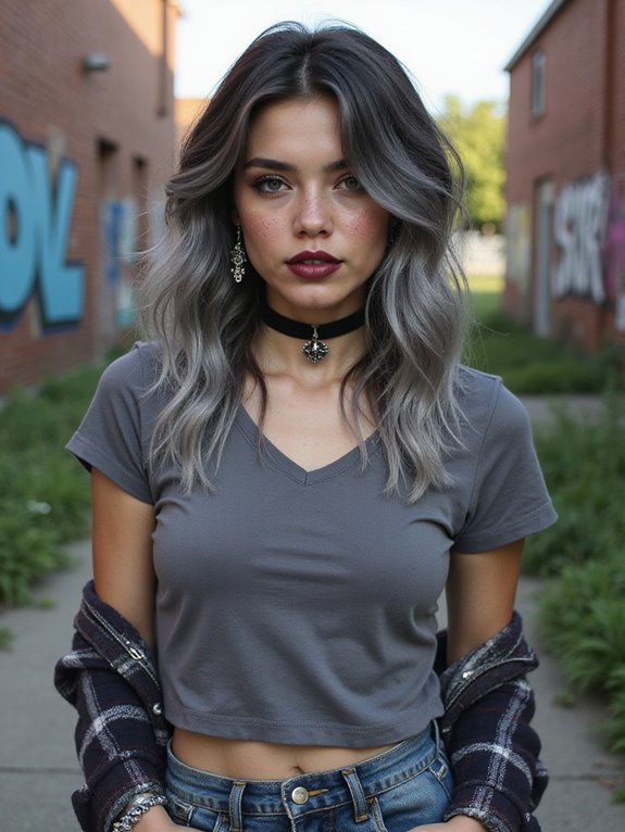 charcoal grey hairstyle maintenance