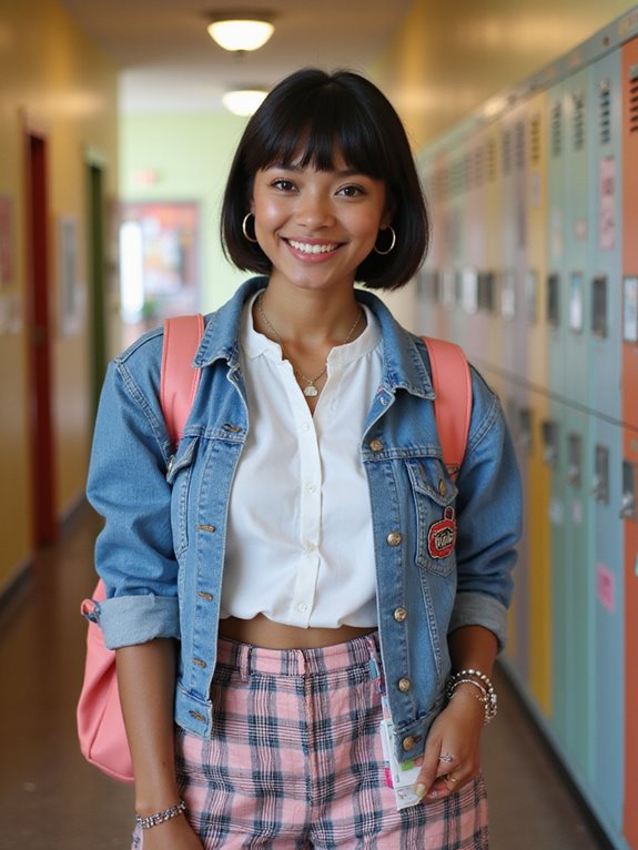 chic bob hairstyle with bangs