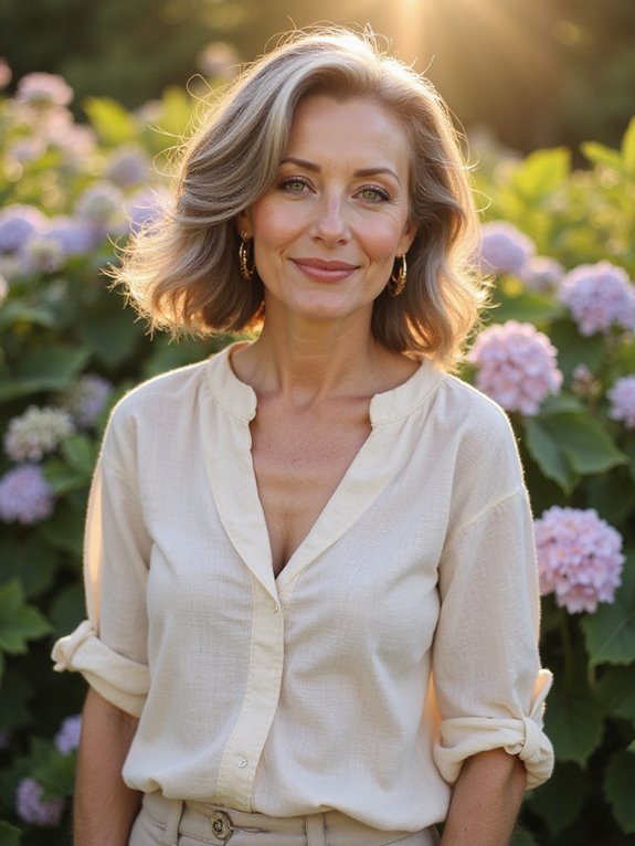 stylish bob with gentle waves