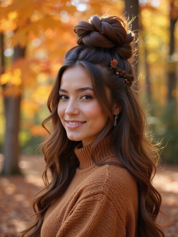 chic braided top knot