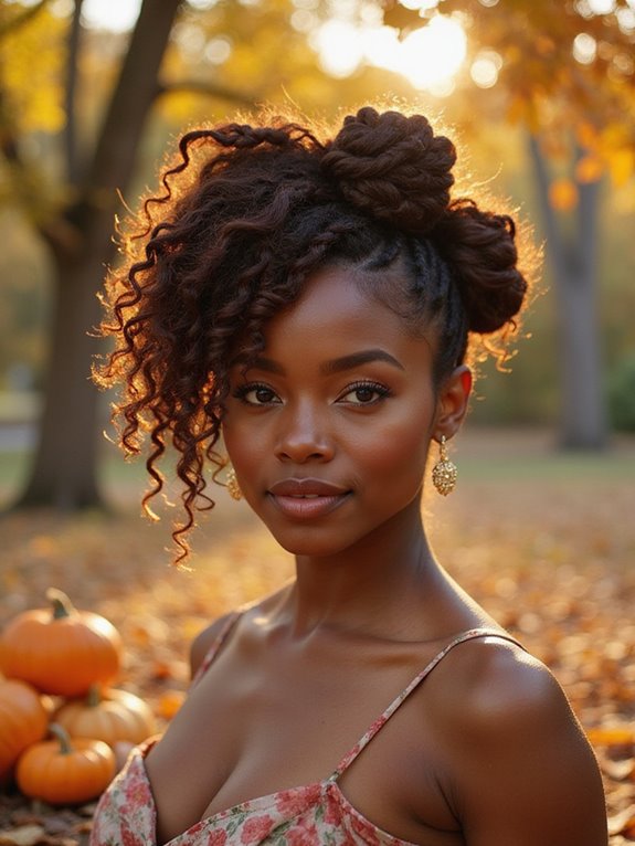 chic double braid updo