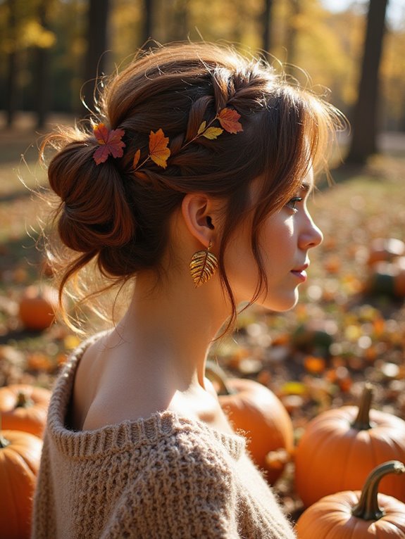 chic effortless knotty bun