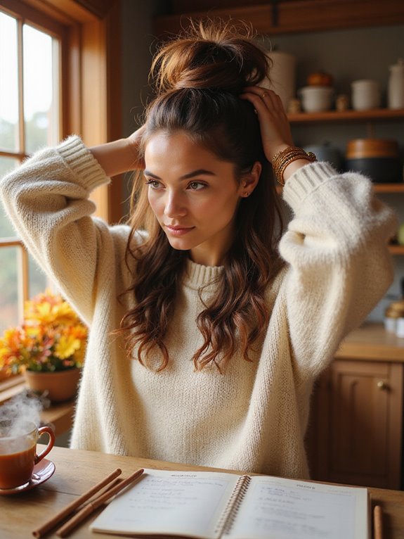 chic effortless messy bun