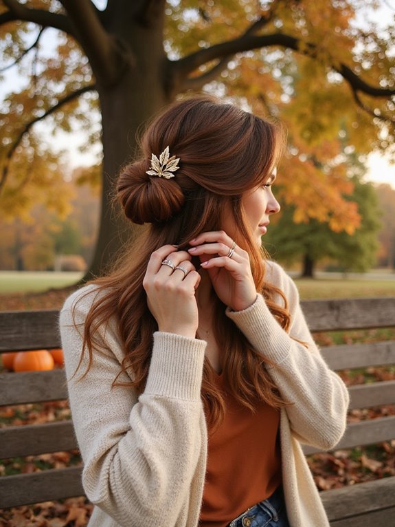 chic elevated low bun
