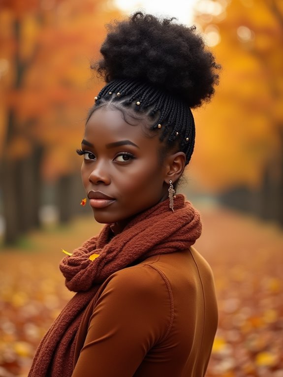 chic fall buns and updos