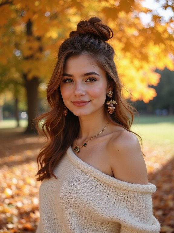 chic half up knot tutorial