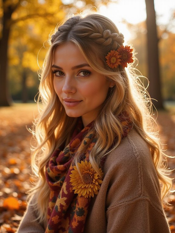 chic half up twist hairstyle