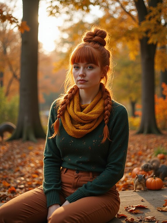 chic high braided bun