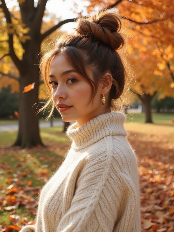 chic high ponytail knot