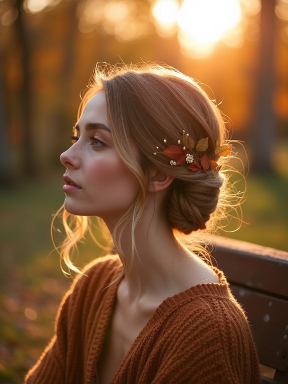 chic knotted low bun