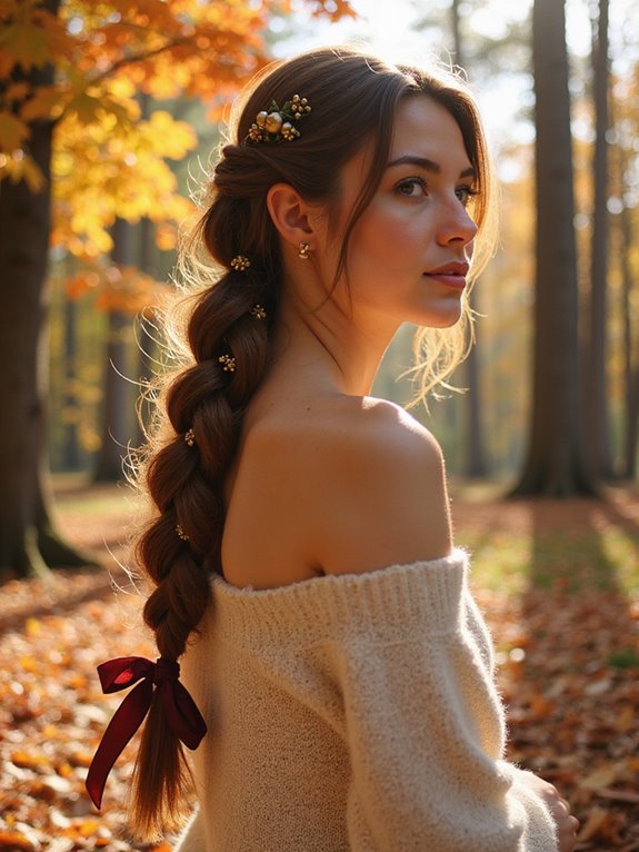 chic knotted side braid