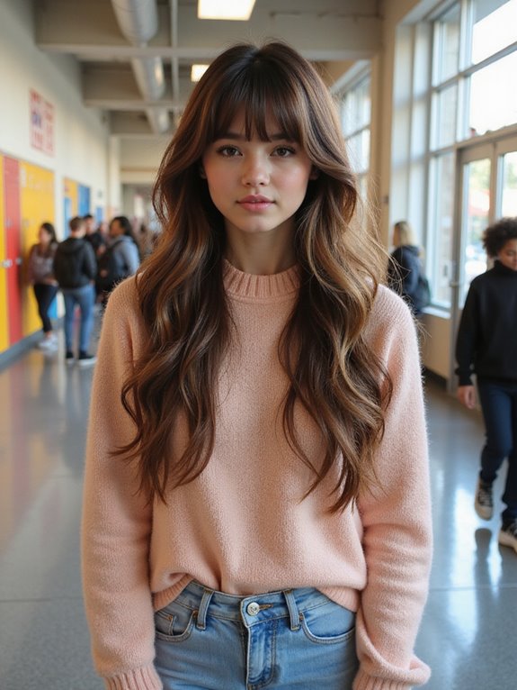 chic long layers hairstyle