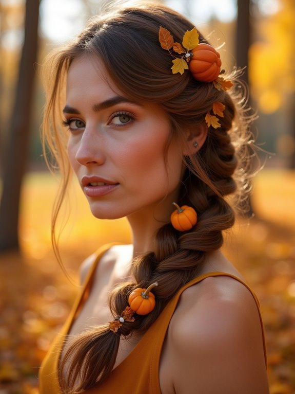 chic loose side braid