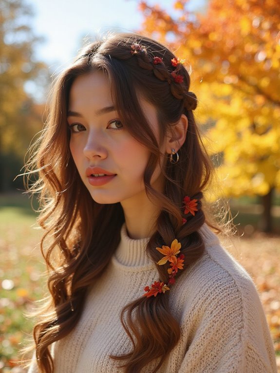 chic loose side braid