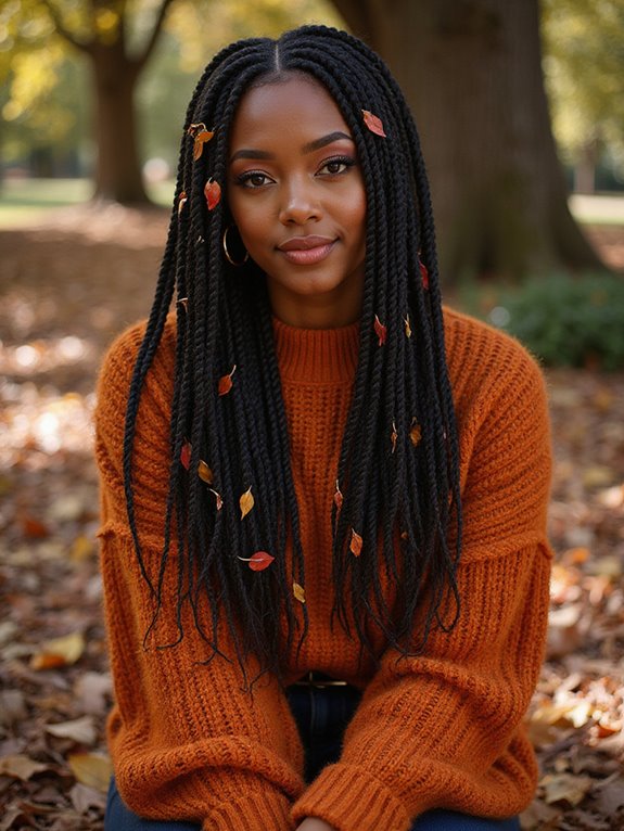chic low maintenance braid style