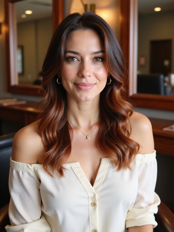 chic mahogany summer look