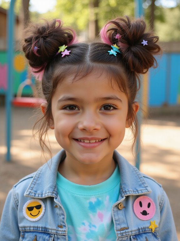 chic playful twisted hairstyle