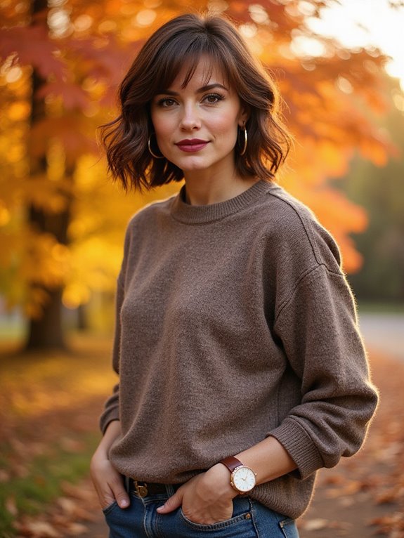 chic shag with face framing