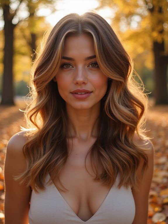 chic shoulder length subtle highlights
