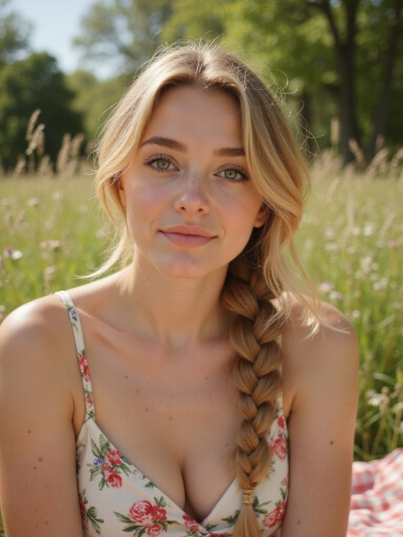 elegant side braid elegance