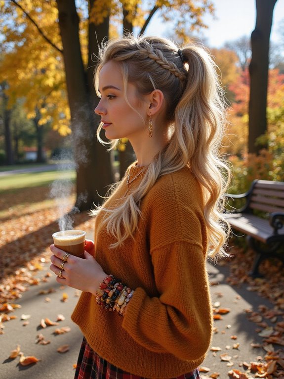 chic side ponytail styling